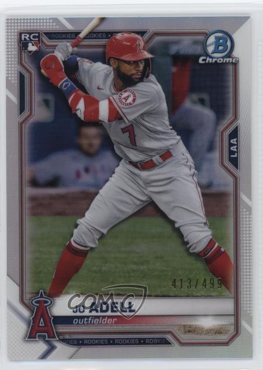 2021 Bowman Chrome Refractor 413/499 Jo Adell #42 12yh