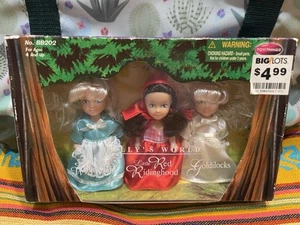 Vtg Holly's World Dolls Fairytale: Alice in Wonder, Goldilocks, Red Riding Hood