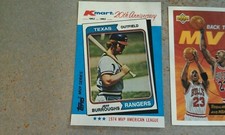 Jeff Burroughs Willie McCovey 1982 TOPPS Kmart 20th Anniversary Oversize Proof