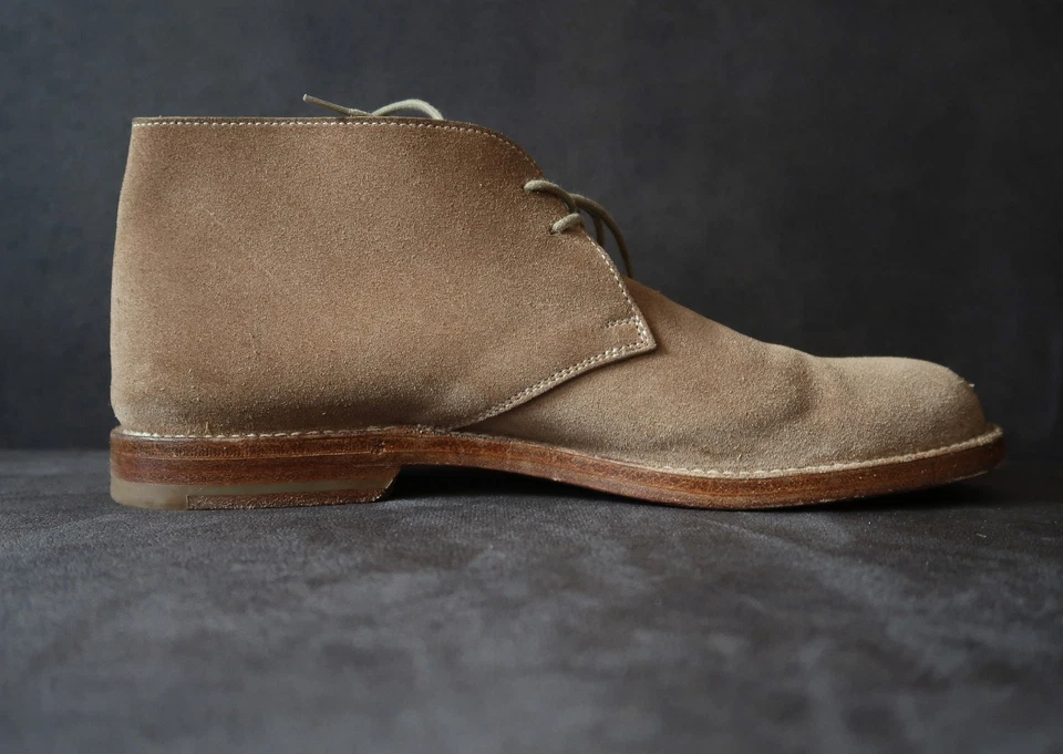 BOTTEGA VENETA Sabbia Marrón Claro Gamuza Botines Talla 39 - Imagen 2 de 4