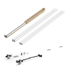 Pocket Door Frame Kit Pocket Door Kit for 24-36 in Wide 84 in High Door Steel