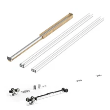 Pocket Door Frame Kit Pocket Door Kit for 24-36 in Wide 84 in High Door Steel