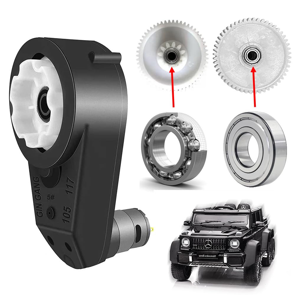 12V 550 40000RPM High Speed Steel Gears Motor Gearbox for Power Wheels Motor Upg