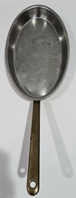 Spring Culinox Oval Skillet Pan SS/Copper, Brass Handle, Switzerland 10x6.5''