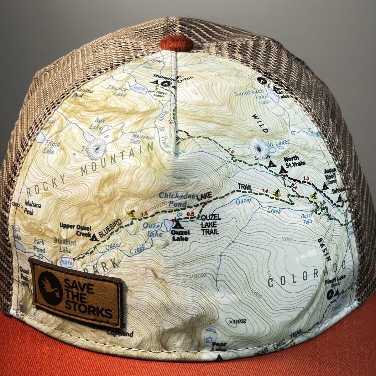 Loveland Ski Area Map Colorado Trucker Hat Cap Snapback OSFM Mesh