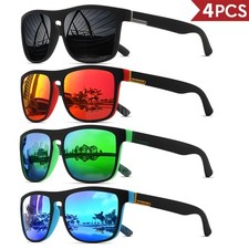 Herren Sonnenbrille Polarisiert Sport Carbon UV400 Verspiegelt Matt JC8