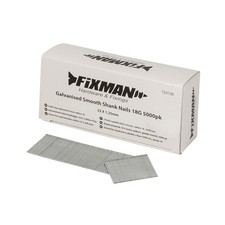 Fixman Galvanised Smooth Shank Nails 18G 5000 pack 32 X 1.25mm 0.0024 per staple