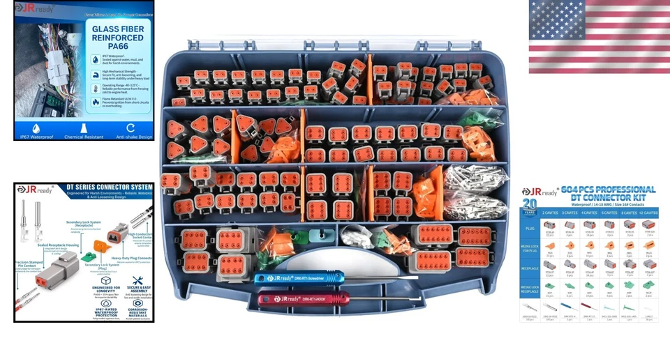 Complete 604 PCS DT  Connector Kit, 14-18AWG Contacts - Image 2 of 4