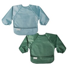 Long Sleeve Bib for Babies Toddlers 2-Pack Waterproof Smock Bib for Eatin...