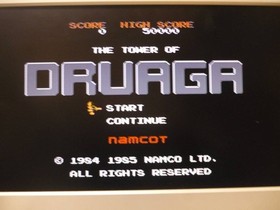 [Tube 00] [] Game Software FC Tower of Druaga (No Box Theory) Famicom Family