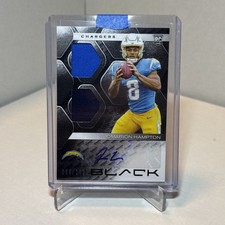 Omarion Hampton 2025 Panini Black - Rookie Signature Materials /149 RC RPA