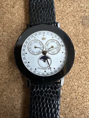 Raymond Weil Mens Watch 5405 Triple Calender Moonphase Unique 1990
