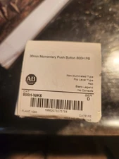"NEW"- Allen-Bradley 800H-WK6 Red Momentary Flip-Lever Push Button
