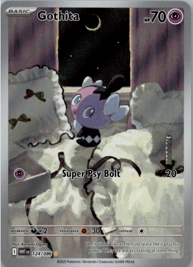 Gothita 124/086 Illustration Rare SV: White Flare LP