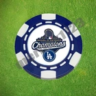 LA Dodgers 2025 World Series Clay Poker Chip Golf Ball Marker Card Guard