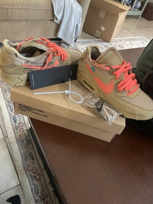 Nike Air Max 90 'Desert Ore' Men's Sneakers Off-White, Size 11, AA7293-200