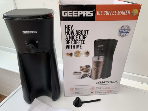 GEEPAS Eiskaffeemaschine - OHNE TUMBLER Eisteemaschine Kaltkaffeemaschine UNBENUTZT