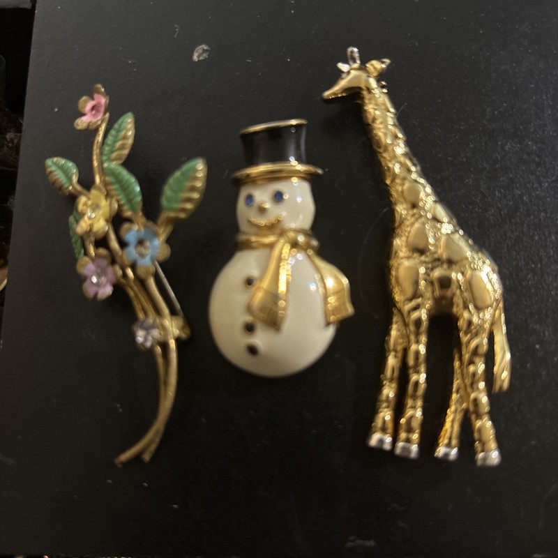 Lot Of Three Broaches