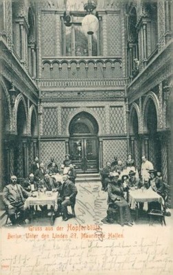 Ansichtskarte Berlin Hopfenblüte Unter den Linden Maurische Hallen 1904 (Nr.800)