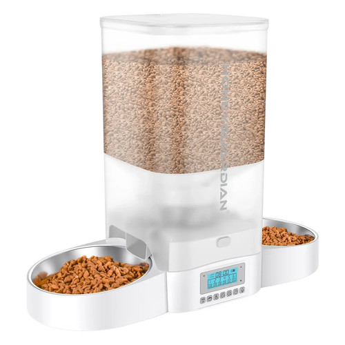 Buy Large 5L Automatic pet Feeder & Stainless Steel Bowl-for 2-white – Best Price & Deal Buy Large 5L Automatic pet Feeder & Stainless Steel Bowl-for 2-white – Best Price & Deal