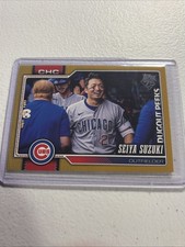 2026 Topps Series 1 Celebration Seiya Suzuki #217 Dugout Peeks Chicago Cubs /50