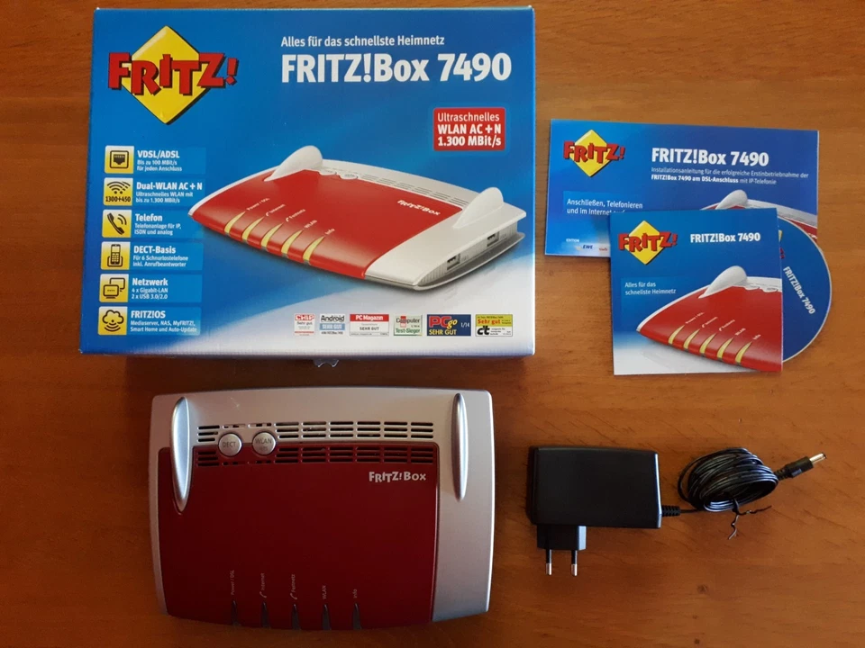 Fritzbox 7490 - WLAN-Router mit Modem
