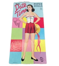 SAALFIELD Vtg Uncut “Date Time” Papers Dolls {63}