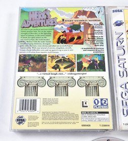 HERC'S ADVENTURES COMPLETE BOX MANUAL 1997 VGC Disc Authentic Sega Saturn