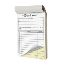 Herzii Prints - Receipt Pad, 3.4x5.5 inches Handheld - Receipt Book with Carb...