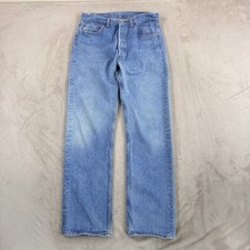 Vintage Levis 501 0113 Jeans Faded Blue 80s Men 33x32 Fits 30x32 Made in USA