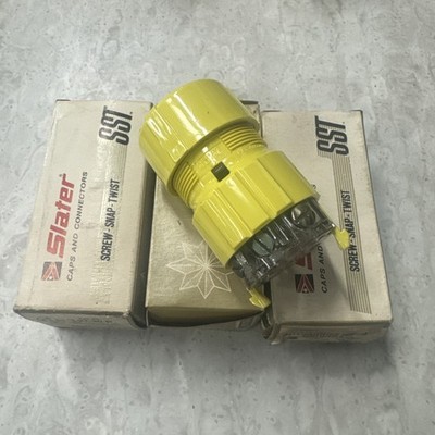 (3) Slater Medalist L21-30-P Locking Cord CAP Connector 30A 120V/208V 5 Wire