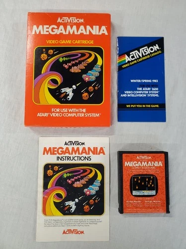 Megamania (Atari 2600,  Activision ) Complete In Box CIB Tested (C012)