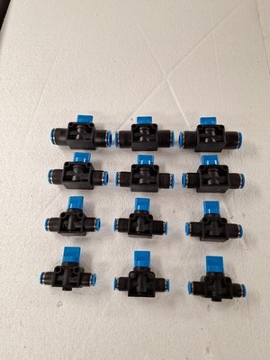 12 Stück Festo Absperrventil HE-2-QS | je 3x 6/8/10/12mm | neu 
