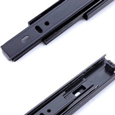 Drawer Slides 12 Inch Ball Bearing Full Extension 3 Section Slide Track Mount...