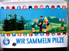 DDR SPIKA Würfelspiel WIR SAMMELN PILZE im Originalkarton mit Spielfiguren + Wür