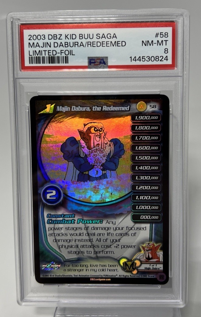 Majin Dabura The Redeemed FOIL Rare LIMITED 58 DBZ CCG Dragon Ball