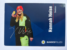 original Autogrammkarte Skeleton Hannah Neise OS 2022