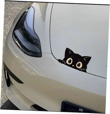 VHSZJZ Black Cat Peek Stickers 2-piece Set of Vinyl Suitable for Furniture car