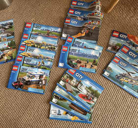LEGO City instruction books Only 60043 60054 60060 60061 ++ Lot Of 20 Booklets 