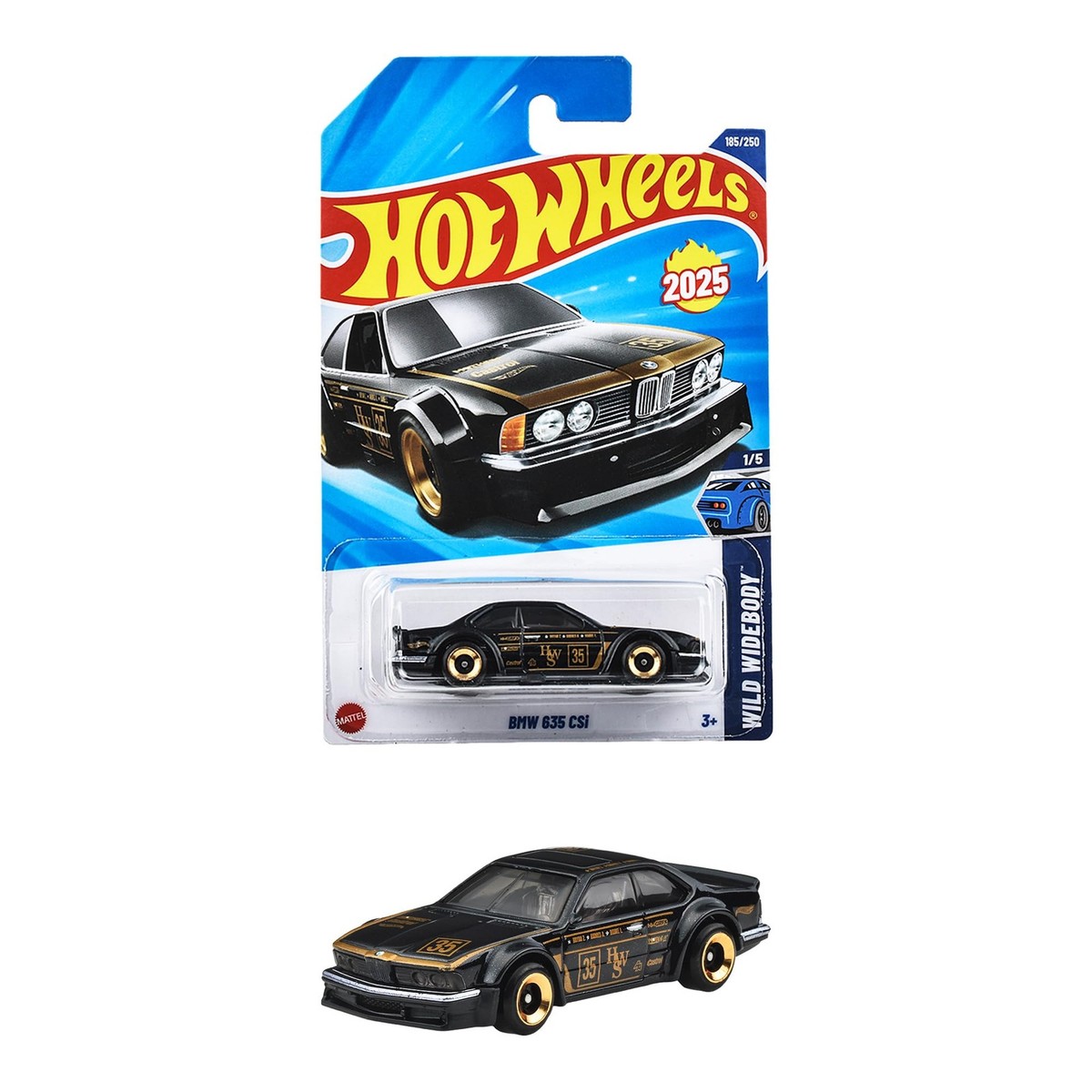 Hot Wheels Basic Car Bmw 635 Csi Vehicle Toy Mini Car For Ages 3