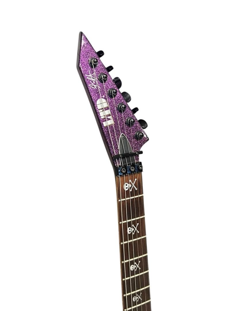 Electric Guitar LTD by ESP KH-602 Purple Sparkle Korea with Soft