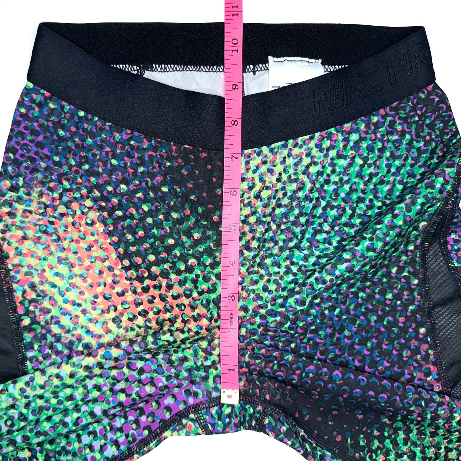 Nike Pro HyperCool Multicolor Pattern Mesh Capri … - image 14