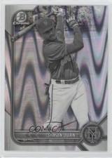 2022 Bowman Draft Chrome Black & White RayWave Refractor Simon Juan #BDC-52 03j5