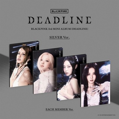 BLACKPINK [DEADLINE] 3rd Mini Album SILVER Ver/CD+Buch+Foto+Poster+3 Karte+GIFT