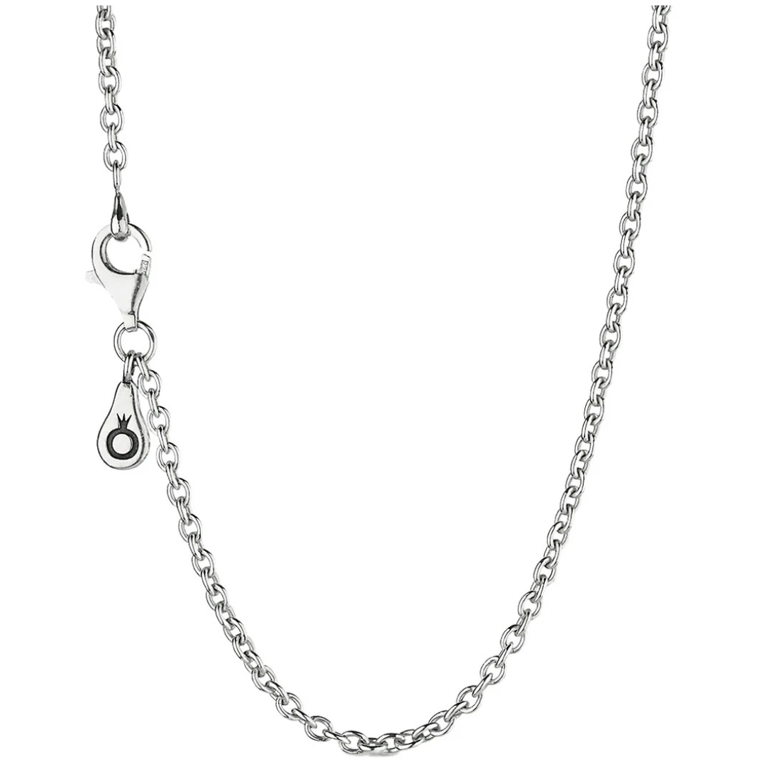 Pandora Damen-Kette ohne Anhänger zum Schmücken, 45cm, Silber