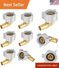 6 Pack 1/2 In Brass Pex Female NPT Swivel Elbow Fittings Compatible With Pex ...
