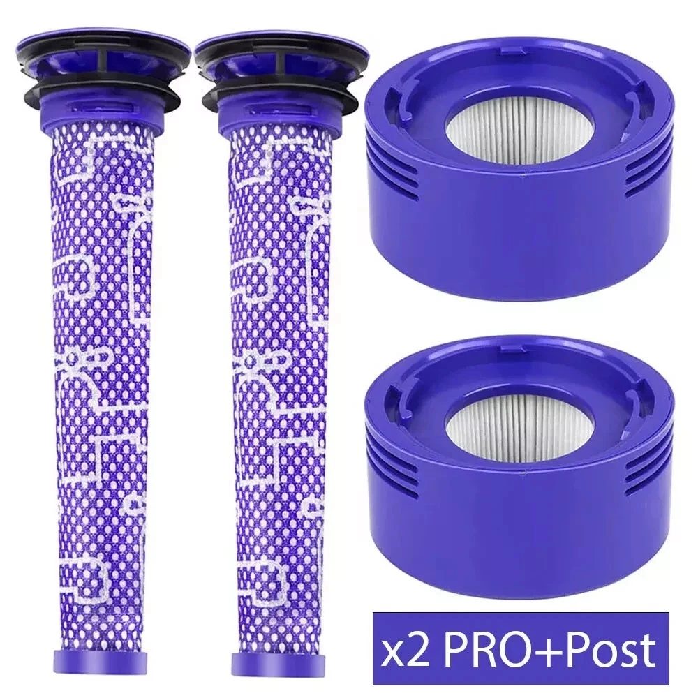 2x Pre & 2x Post HEPA Filter For Dyson V8 V7 Animal Absolute Vacuum Replacement