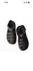 Crocs Iconic Comforts Black Strappy Platform Stomp Fisherman Sandals Size 6 — photo 3