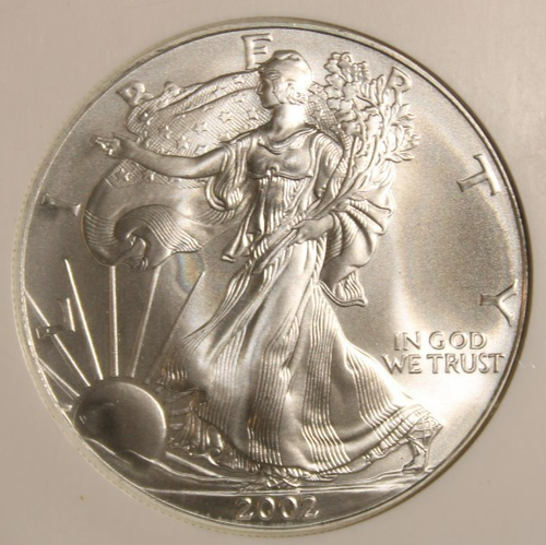 2002 MS69 NGC AMERICAN EAGLE UNCIRCULATED SILVER DOLLAR #82 - Picture 3 of 4