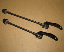 Shimano Front & Rear Quick Release QR Skewer Lever Set, Black